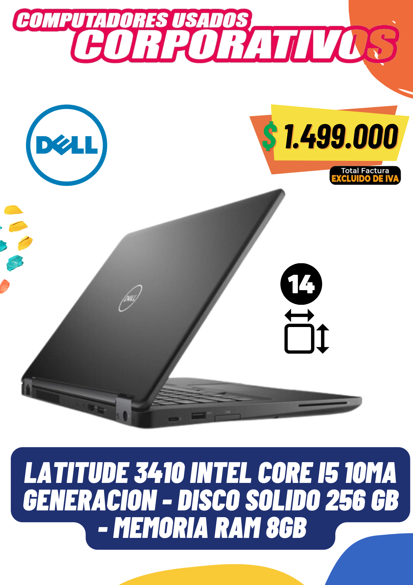 Dell 3410 Intel® Core™ I5 10MA generación